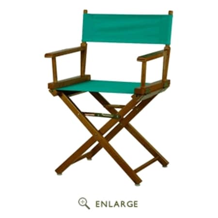 Casual Home 200-55-021-17 18 in. Directors Chair Honey Oak Frame with Teal Canvas 200-55/021-17